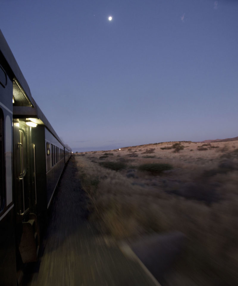 Rovos Rail, desert evening